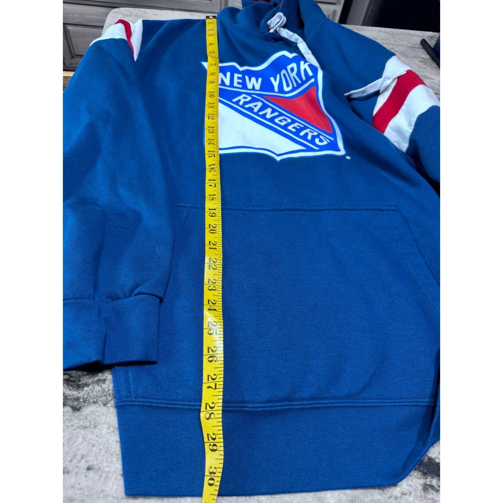 Calhoun Hoodie Mens Large NHL New York Rangers Blue Blokcore Sporty Pullover 936 - Picture 7 of 11